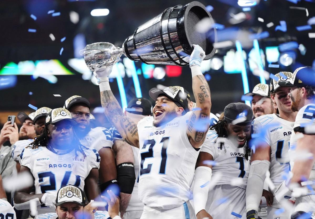 Arbuckle, defence combine to give Argos convincing Grey Cup win over Bombers