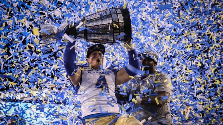 Bighill Celebrates Bombers' Grey Cup Win