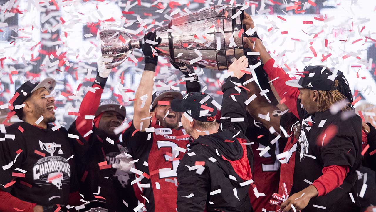 Stamps cruise to Grey Cup Victory over Redblacks